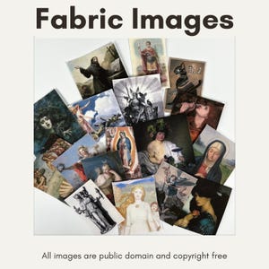 Portraits: Fabric Images Pocket Altar DIY Supplies (Aphrodite, Dionysus, Virgin Mary, Persephone, Medusa, Francis of Assisi, Joan of Arc)