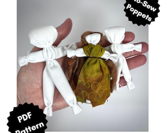 Pdf-download zonder naai-poppetpatroon. Bevat informatie over het gebruik van Poppets