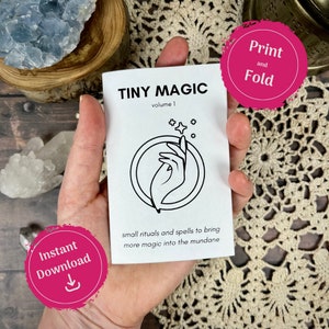 Tiny Magic Mini Zine: Printable Book of Shadows, Spells & Rituals (Digital Download)