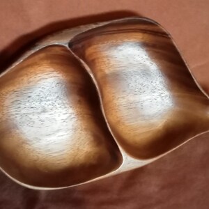 Darkwood &#39;Leaf Style&#39; Trinket Tray