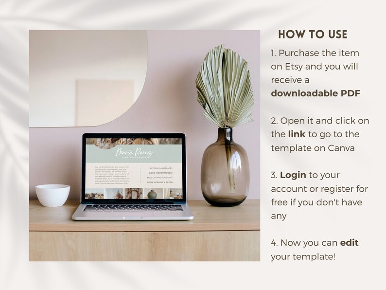 Photographer Media Kit Template for Canva Photographer Etsy