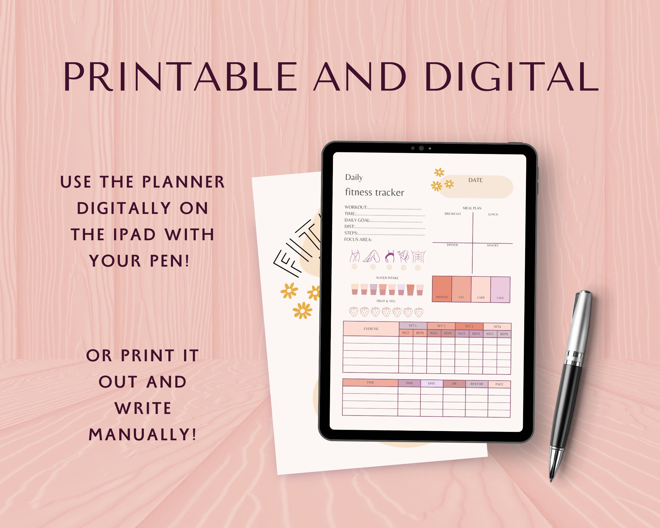All in One Planner Templates, Ultimate Digital Life Planner Bundle ...