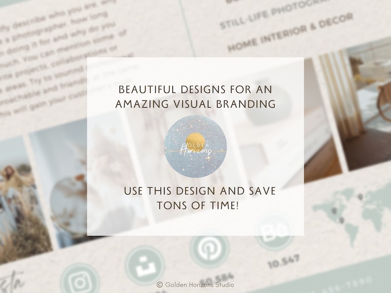 Photographer Media Kit Template for Canva Photographer Etsy