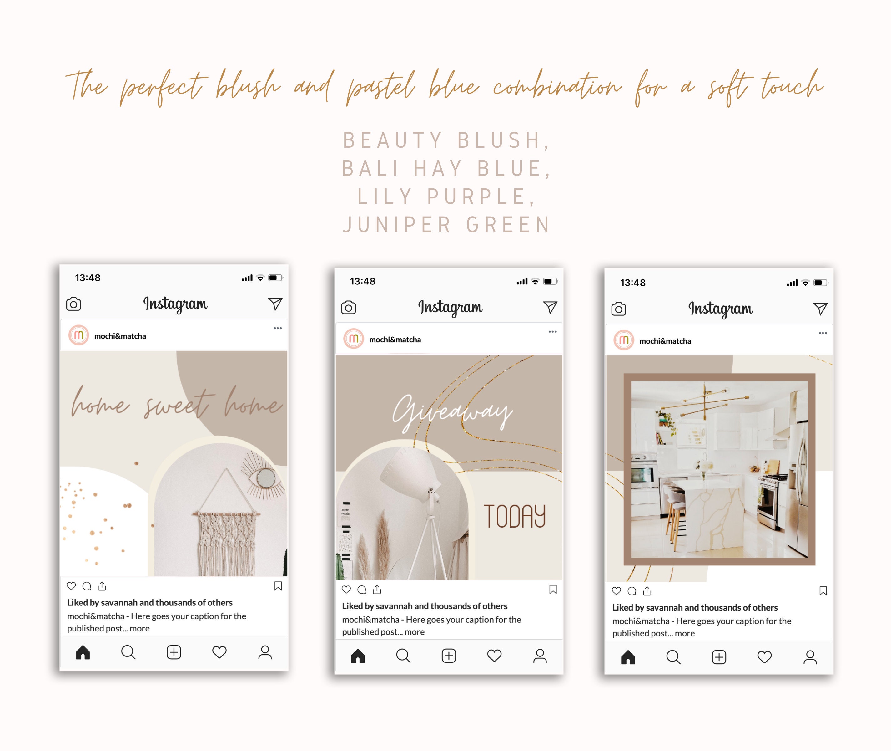Home Decor Instagram Canva Template, Minimal Beige Interior Design ...
