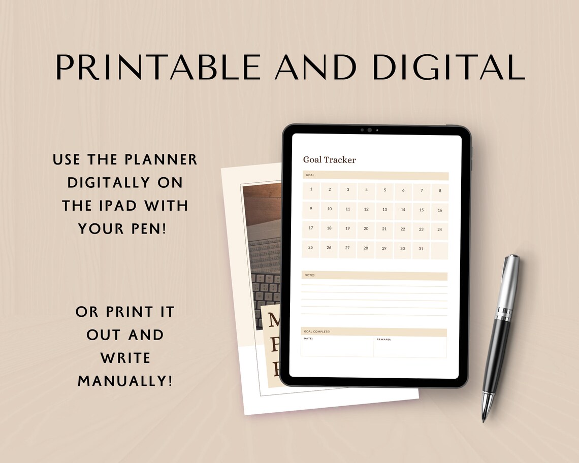 Financial Planner Printable, iPad Financial Planner, Digital Financial