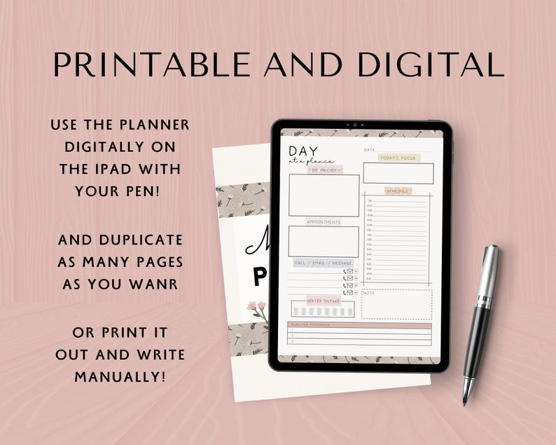 Mom life planner digital, Household planner printable, Home management binder, Mom digital planner iPad, Daily mum planner, PDF life planner image 2