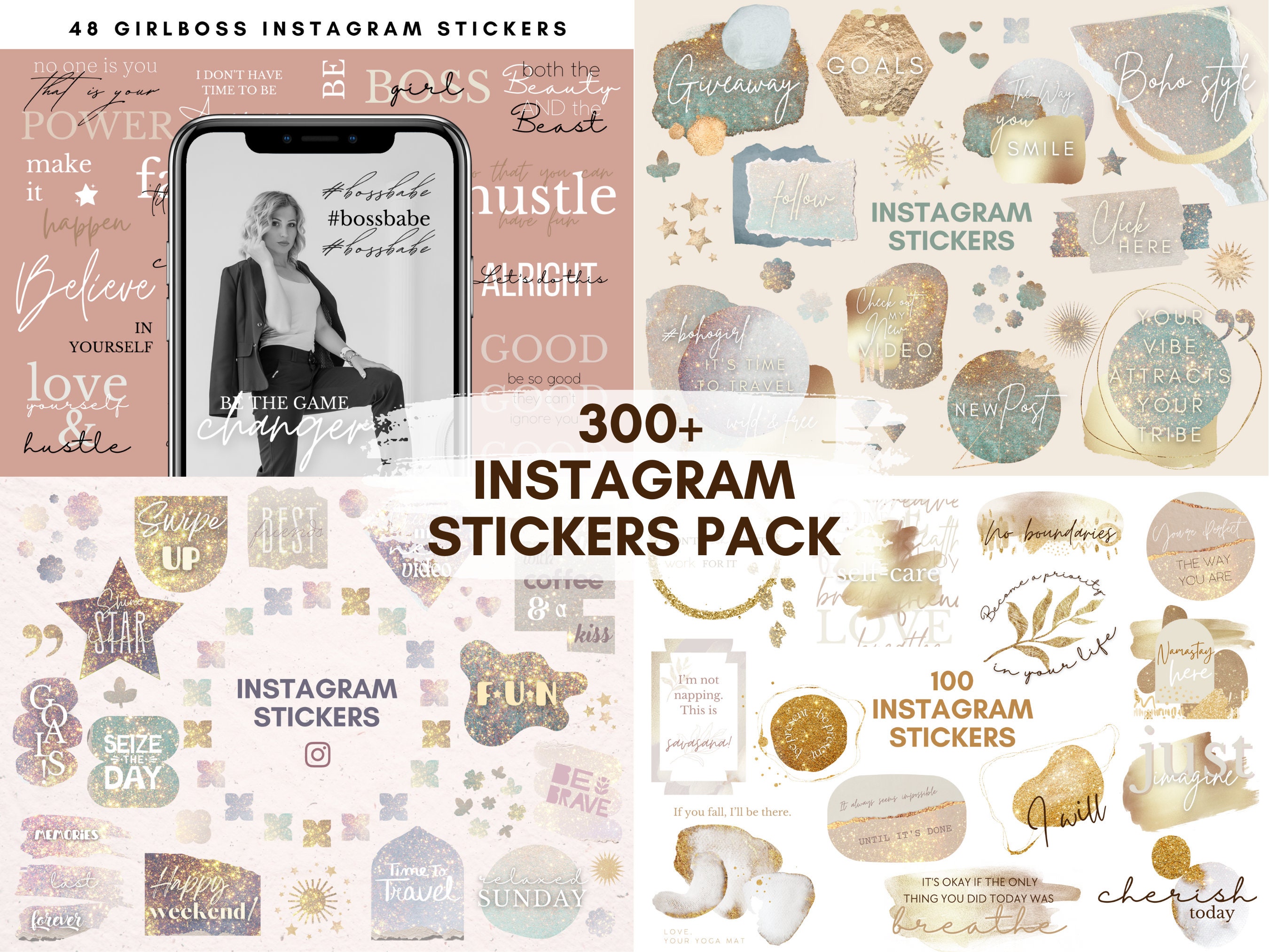 Everyday Instagram Story Stickers Pack, Instagram Sticker Bundle ...