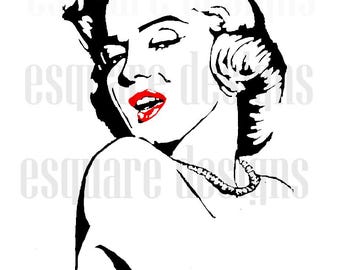 Marilyn Munroe SVG PNG t shirt design wall art