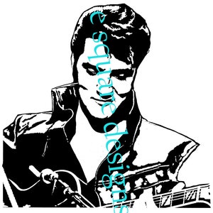 Elvis SVG Elvis Presley SVG wall art t shirt design digital download