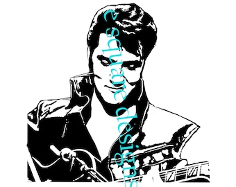 Elvis SVG Elvis Presley SVG wall art t shirt design digital download