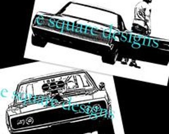 Dodge Charger DOM TORETTO PNG Dual Pack