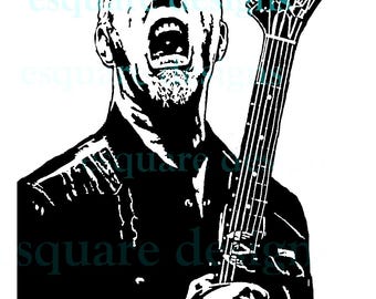 James Hetfield Metallica SVG PNG