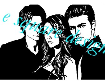 The Vampire Diaries SVG Vector File