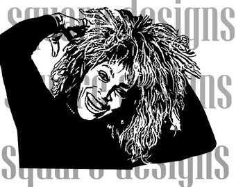 Tina Turner SVG RIP Simply the best