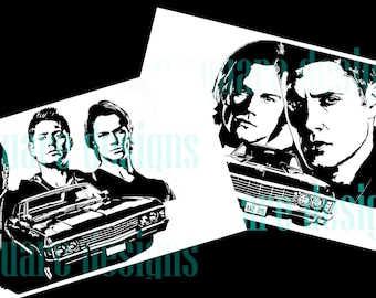 Supernatural SVG Dual Pack T Shirt design wall art digital download