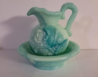 Vintage Avon pitcher and wash bowl
