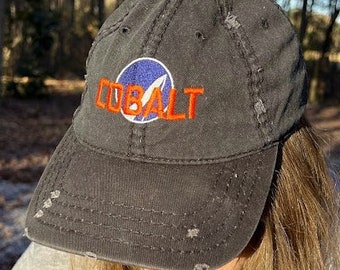 Cobalt Space Center Distressed Hat