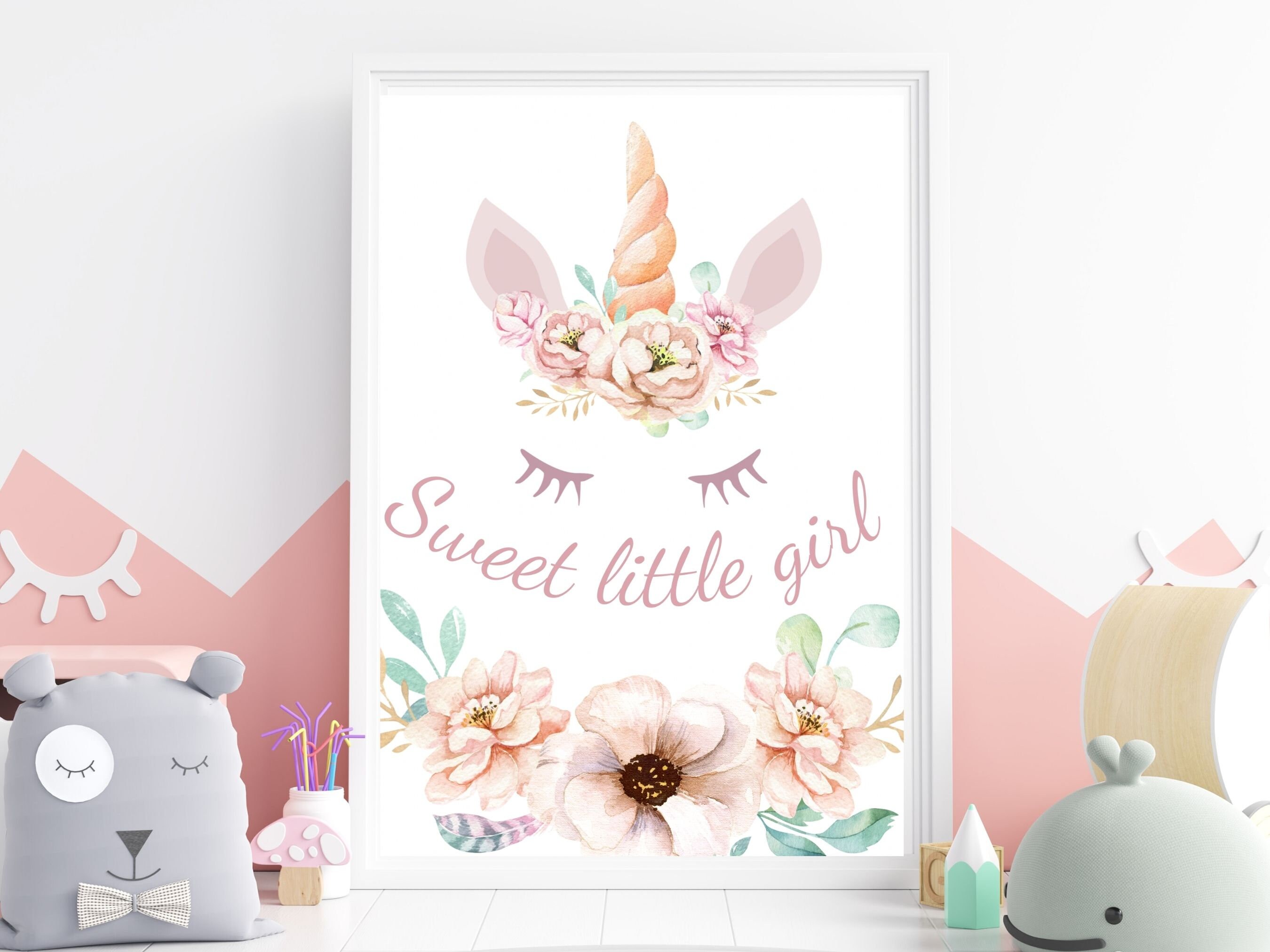 Unicorn Quotes for Little Girl Wall Art, Sweet Little Girl Quotes ...
