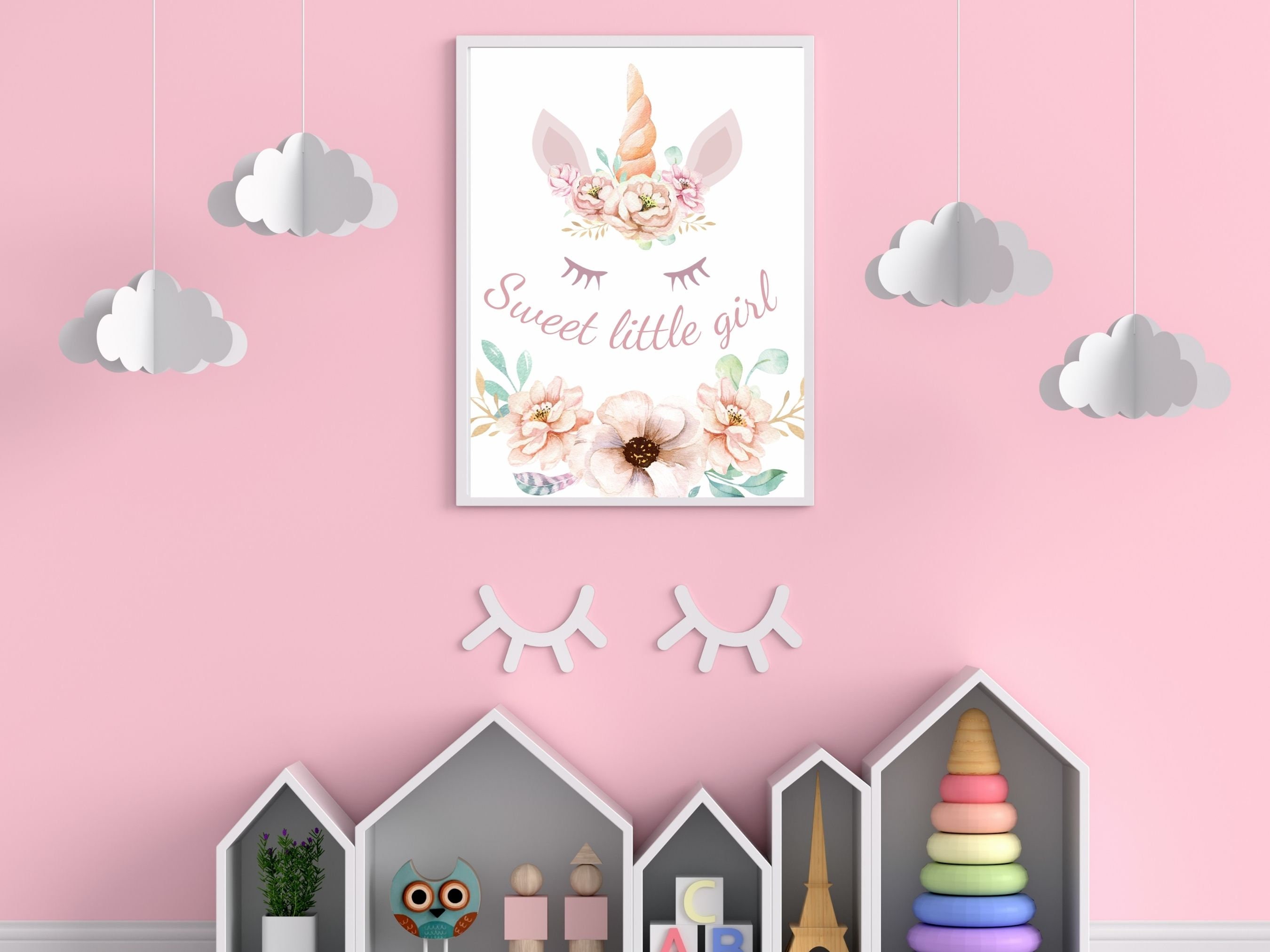 Unicorn Quotes for Little Girl Wall Art, Sweet Little Girl Quotes ...