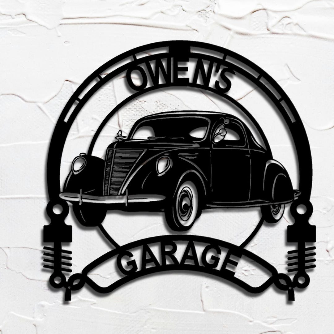 1937 Lincoln Zephyr Sign | Personalized Vintage Metal Wall Art - Etsy