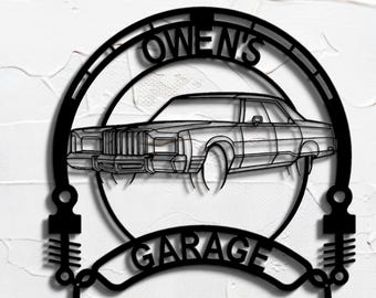 1978 new yorker personalized sign angle metal wall art custom garage decor