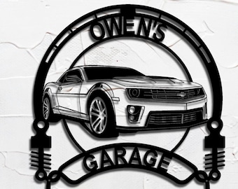 2015 camaro personalized sign custom metal wall art home decor