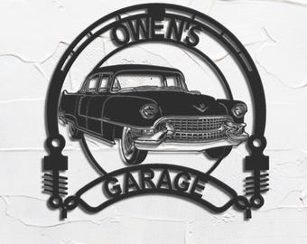 1956 Cadillac Fleetwood 60 Special personalized sign metal wall art classic home decor gift