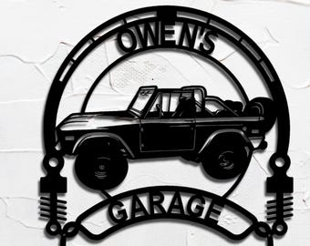 1973 Ford Bronco personalized sign custom metal wall art home decor gift for car lovers