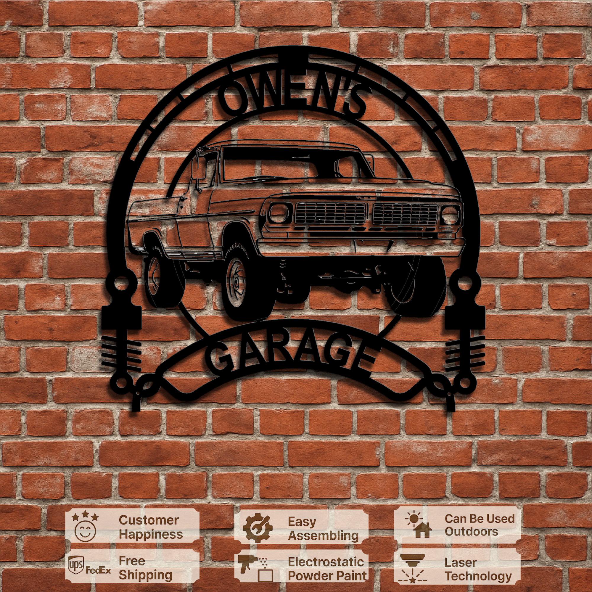 1970 Ford F-150 Ranger Personalized Sign Metal Garage Wall Decor Custom ...