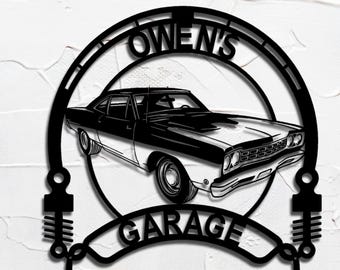 1968 Plymouth Road Runner Hemi personalized sign custom metal wall art home decor gift for car lovers