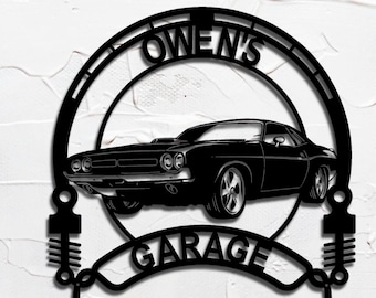 1971 Challenger Hemi 3 personalized sign custom metal wall art home decor gift for car lovers