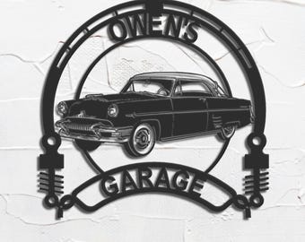 1954 Mercury Monterey personalized sign metal wall art classic garage decor home decor gift