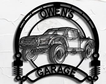 Trophy Truck 6100 personalized sign | custom metal wall art | home decor gift