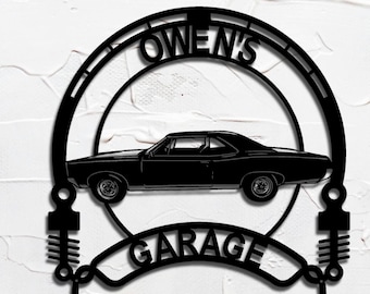 1967 Pontiac GTO personalized sign | custom metal wall art | home decor gift