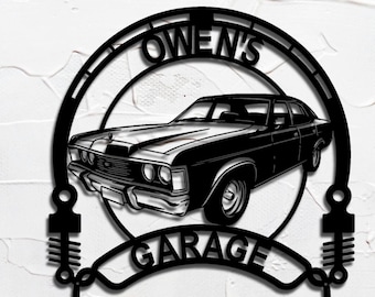 1976 Ford Fairlane personalized sign custom metal wall art for garage decor