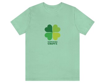 Four DG Hearts/Shamrock - Unisex Jersey Short Sleeve Tee