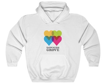 Four DG Hearts - Unisex Heavy Blend Hooded Sweatshirt
