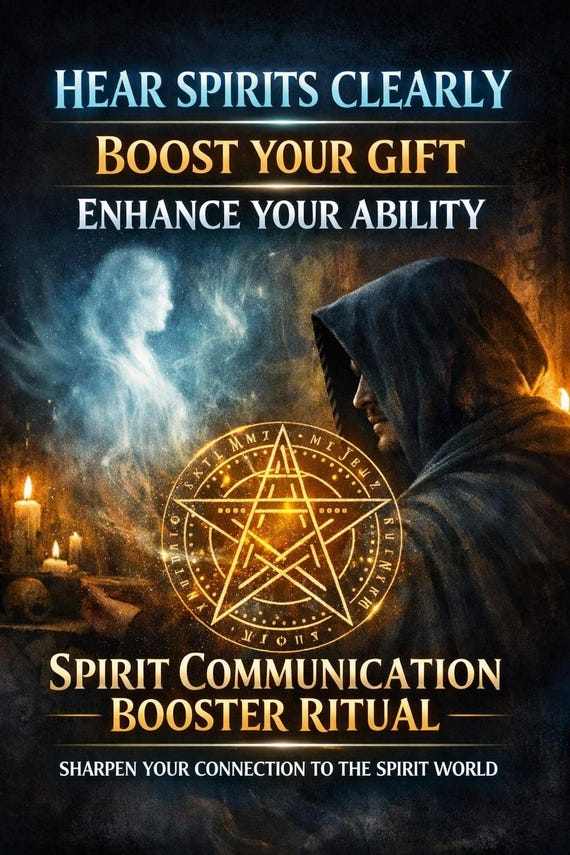 Spirit Communication Booster Ritual – Enhance Clairaudience, Hear Spirits Clearly, Psychic Ability Upgrade