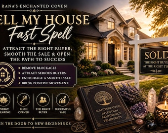 Incantesimo per vendere casa velocemente / Attirare acquirenti, Rituale per la vendita di immobili, Apertura di strade, Prosperità, Servizio spirituale per la vendita di case