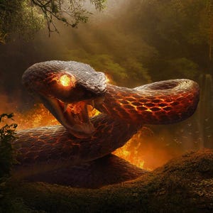 Esprit compagnon Djinn Anaconda ancestral | Transformation, chance, protection, pouvoirs psychiques, richesse et croissance spirituelle