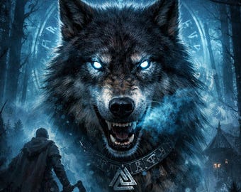 Viking Wolf Spirit Companion – Norse Guardian Protection Ritual Power