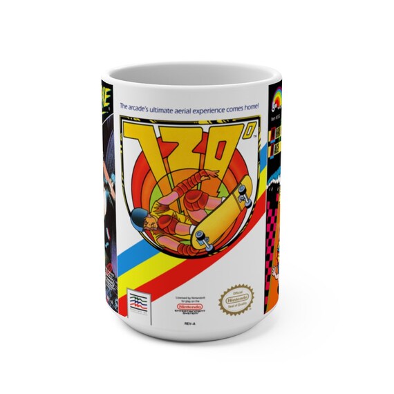 NES Games Mug: Skate or Die, 720 Degrees, T & C Surf Designs - Etsy