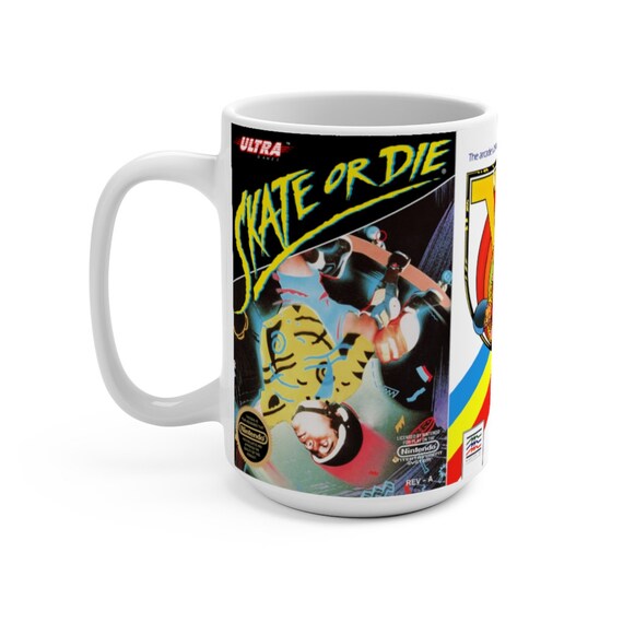 NES Games Mug: Skate or Die, 720 Degrees, T & C Surf Designs - Etsy