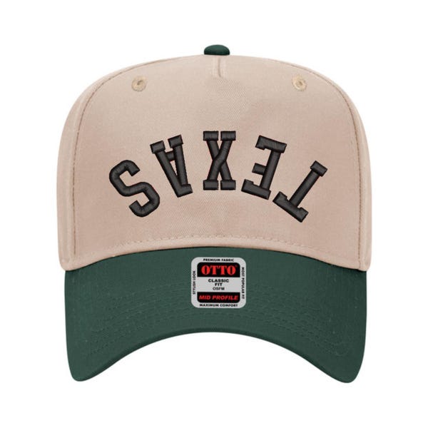 TEXAS Puff Embroidery Design for Hat (Digital Download)