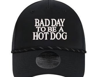 File di ricamo Bad Day Hot Dog: design del cappello piatto (download digitale)