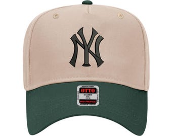 New York (NY) Puff Embroidery File for Hat- New York (NY) Hat Designs - Hat Embroidery Designs