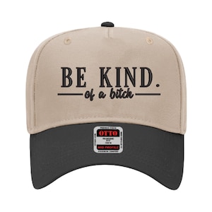 Be Kind Embroidery File for Hat (Digital Download)