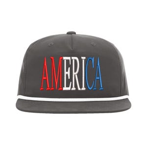 America Puff Embroidery File for Hat- America Puff Hat Designs - Hat Embroidery Designs