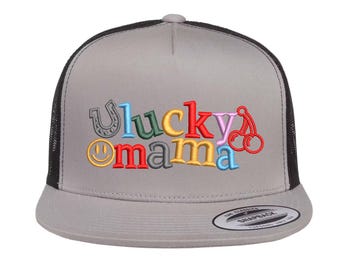 Lucky Mama Hat Embroidery Design (Digital Download)