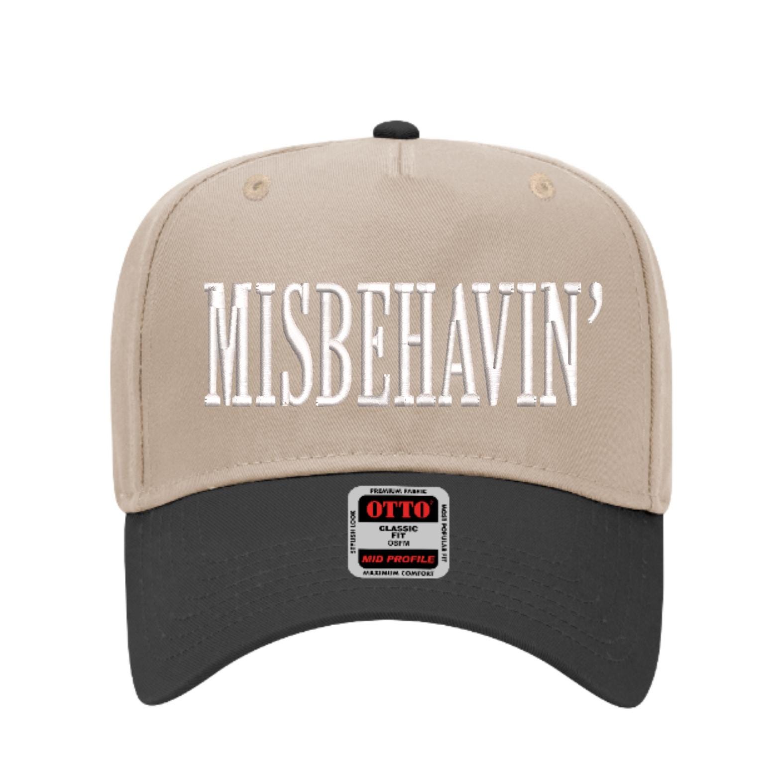 Misbehavin' Embroidery File for Hat- Misbehavin' Hat Designs - Hat Embroidery Designs